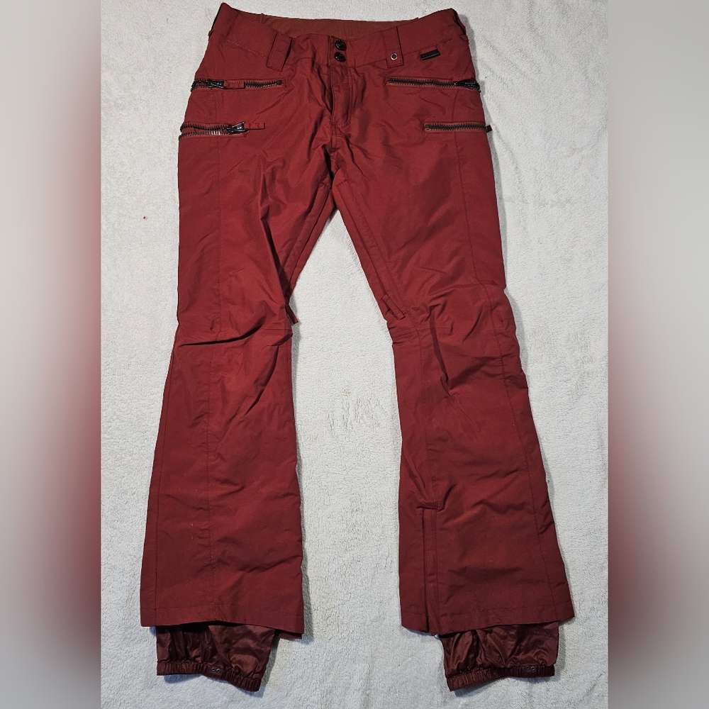 Burton Pants Womens L DryRide Ski Snowboard Burgundy.